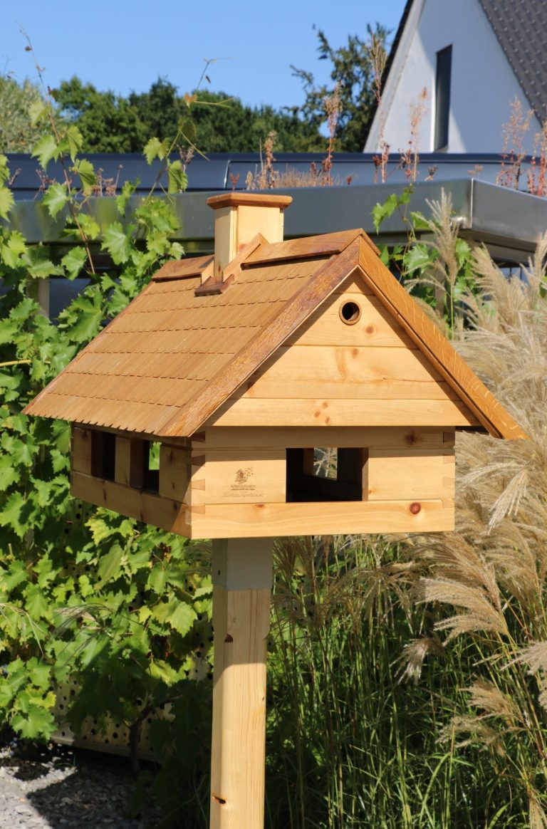 KornKotten Duo – Vogelhaus mit Futterstelle und zwei Nistplätzen